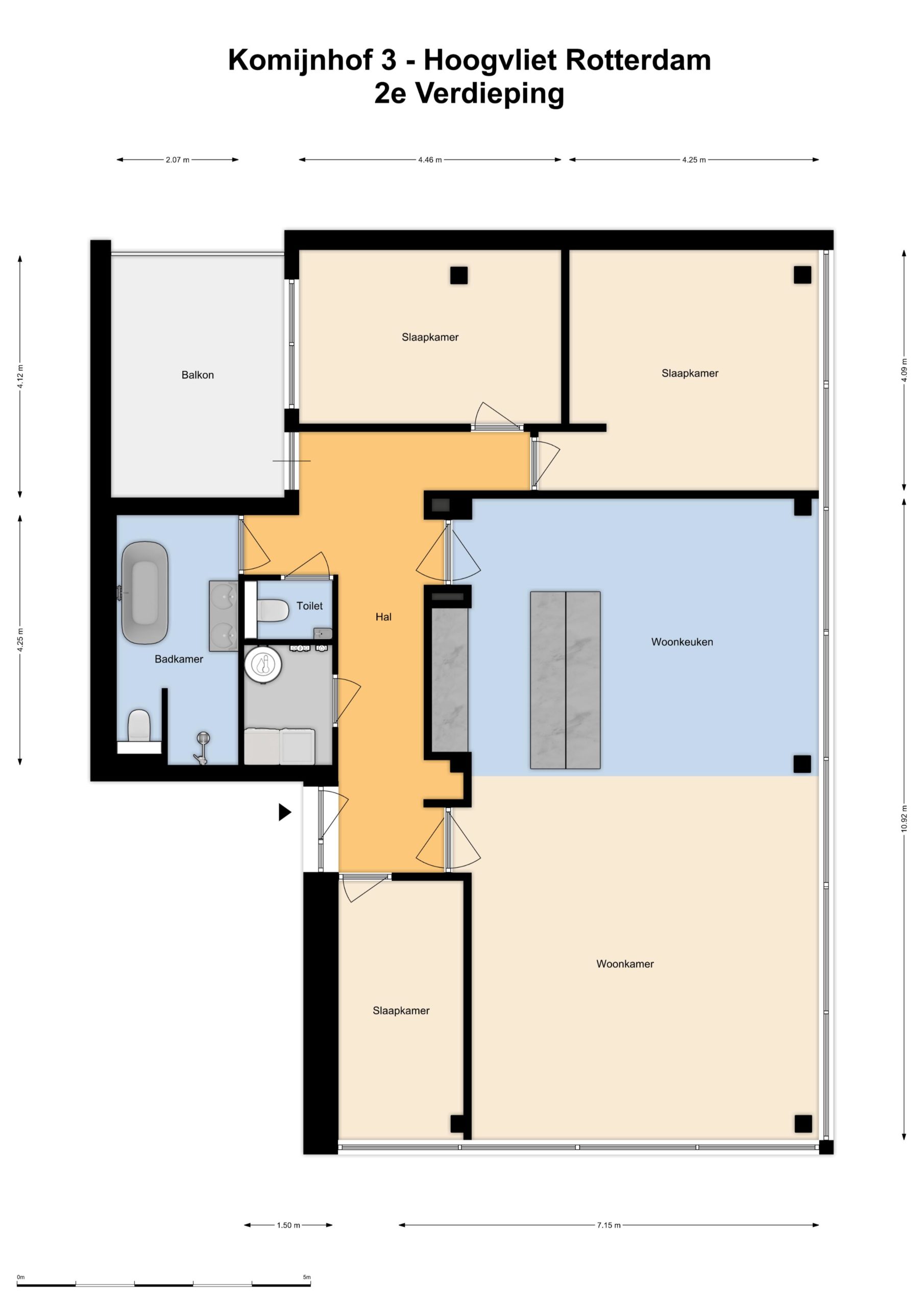 Komijnhof 3 - TV - 2D